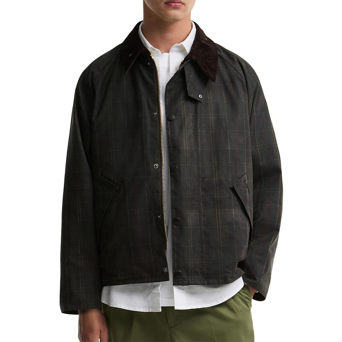 BARBOUR - CHAQUETA TARTAN TRANSPORT WAX