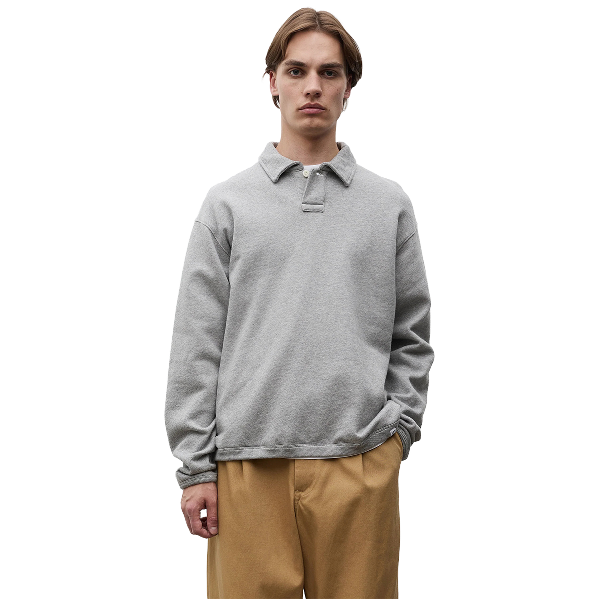 NORSE PROJECTS - POLO M/L HJARTDAL BRUSHED FLEECE