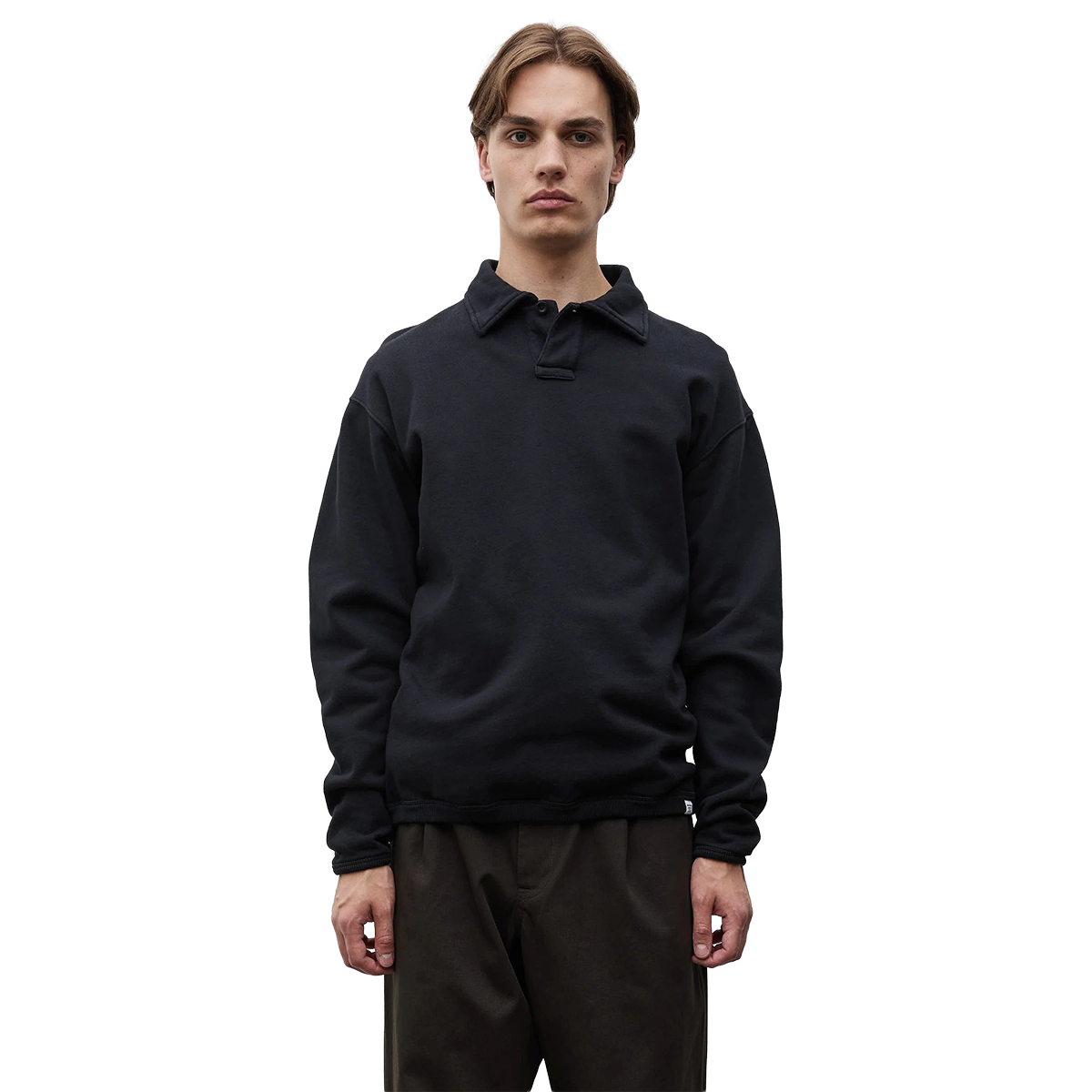 NORSE PROJECTS - POLO M/L HJARTDAL BRUSHED FLEECE