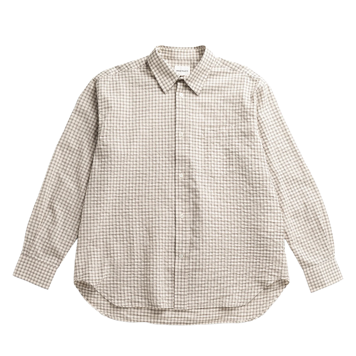 NORSE PROJECTS - CAMISA M/L ESPEVIK OVERSIZED CHEC
