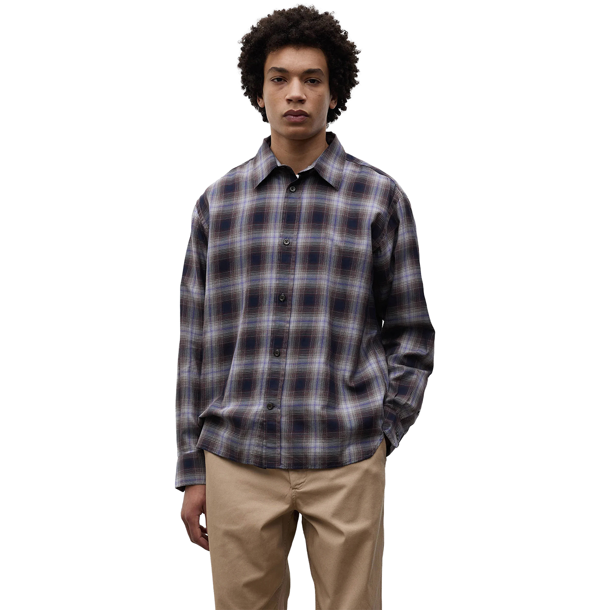 NORSE PROJECTS - CAMISA M/L FALSTER FINE CHECK