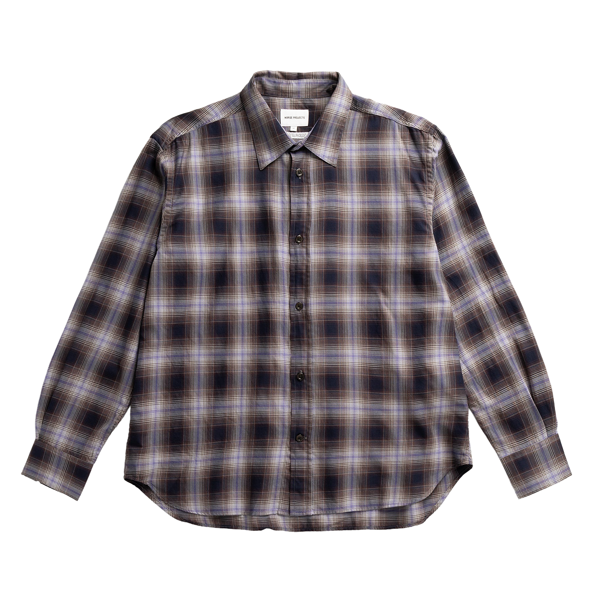 NORSE PROJECTS - CAMISA M/L FALSTER FINE CHECK