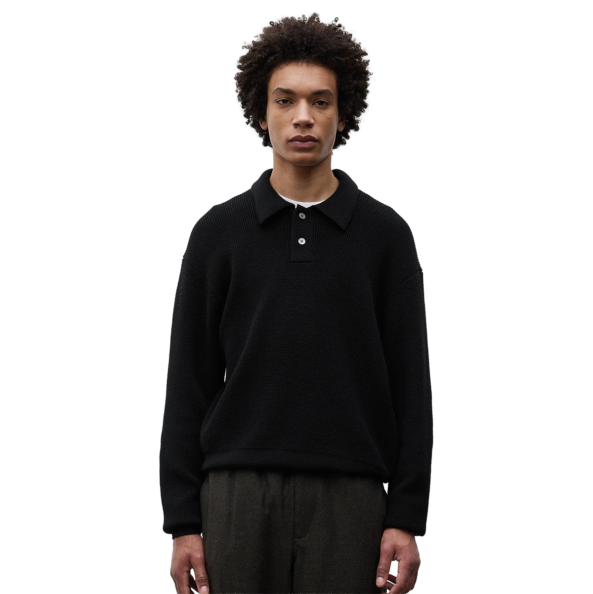 NORSE PROJECTS - POLO M/L SWANFOLK TECH MERINO WAF