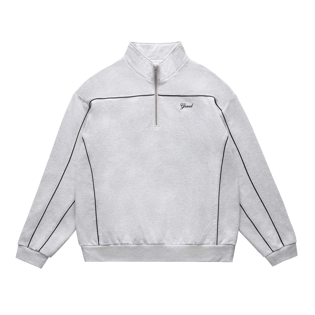 GRAND COLLECTION - POLO QUARTER ZIP PIPING
