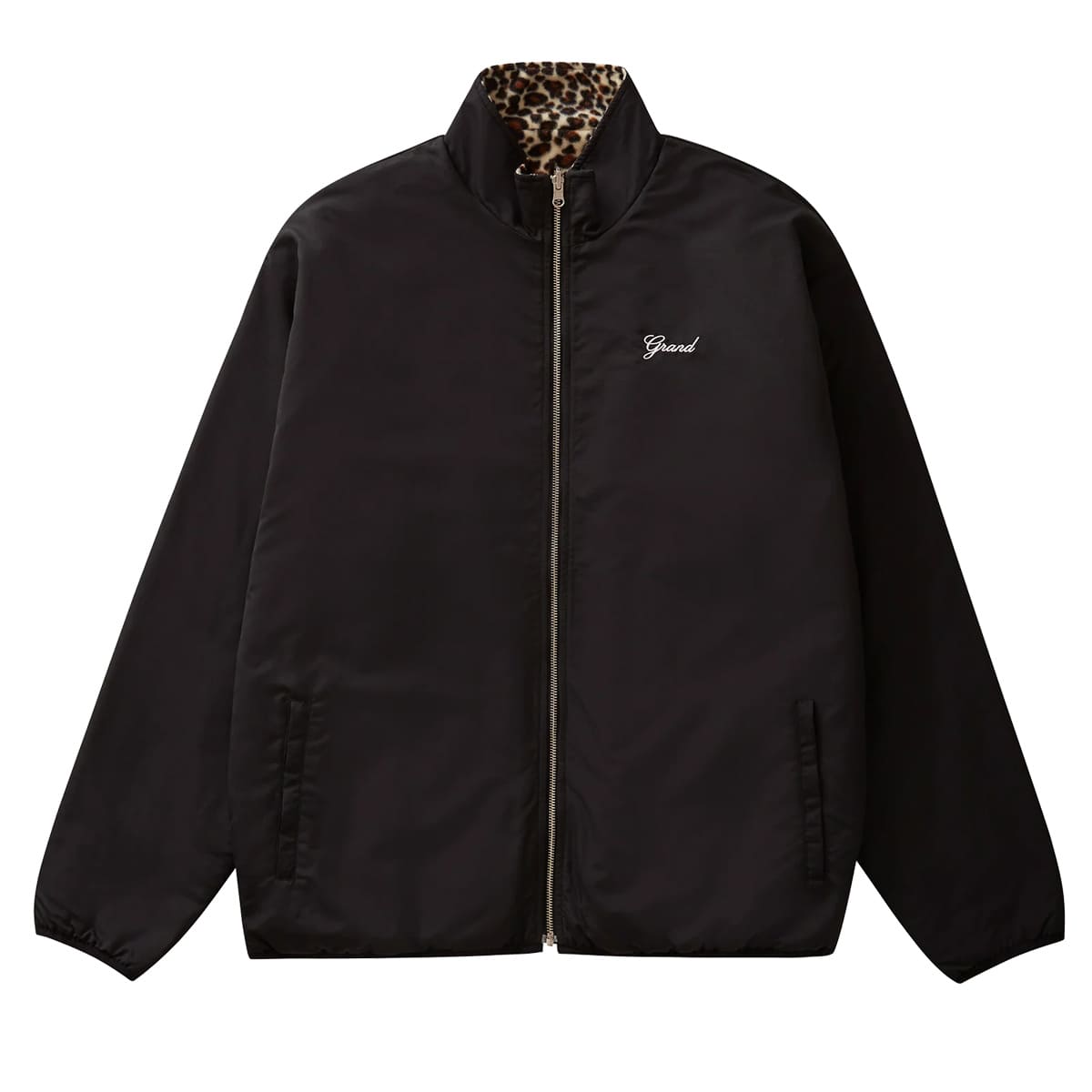GRAND COLLECTION - CHAQUETA REVERSIBLE FLEECE LEOP