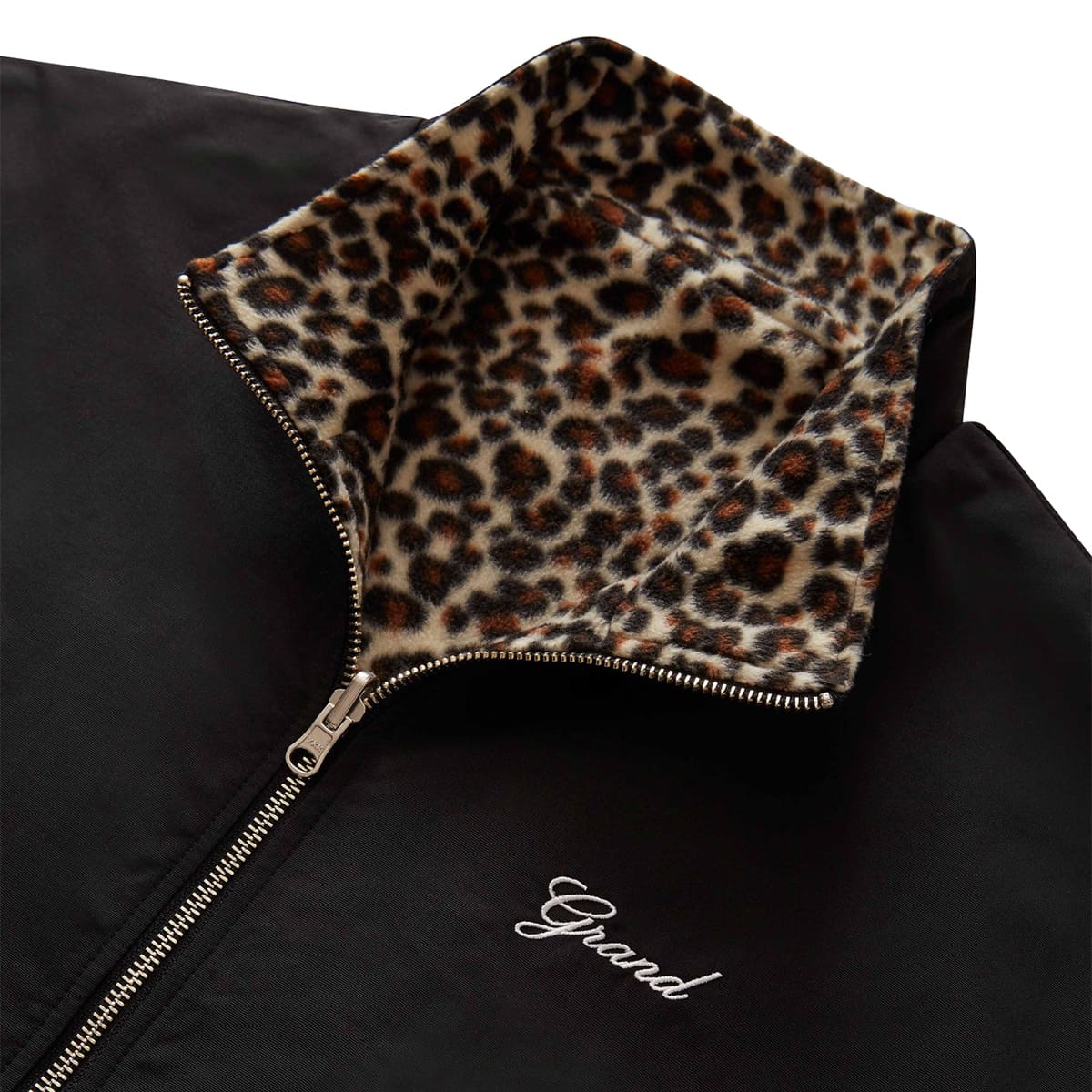 GRAND COLLECTION - CHAQUETA REVERSIBLE FLEECE LEOP