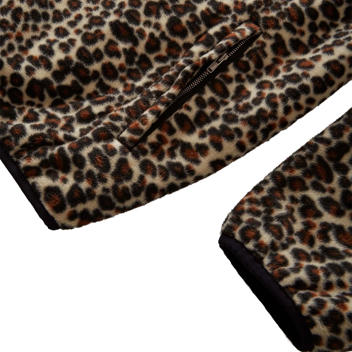 GRAND COLLECTION - CHAQUETA REVERSIBLE FLEECE LEOP