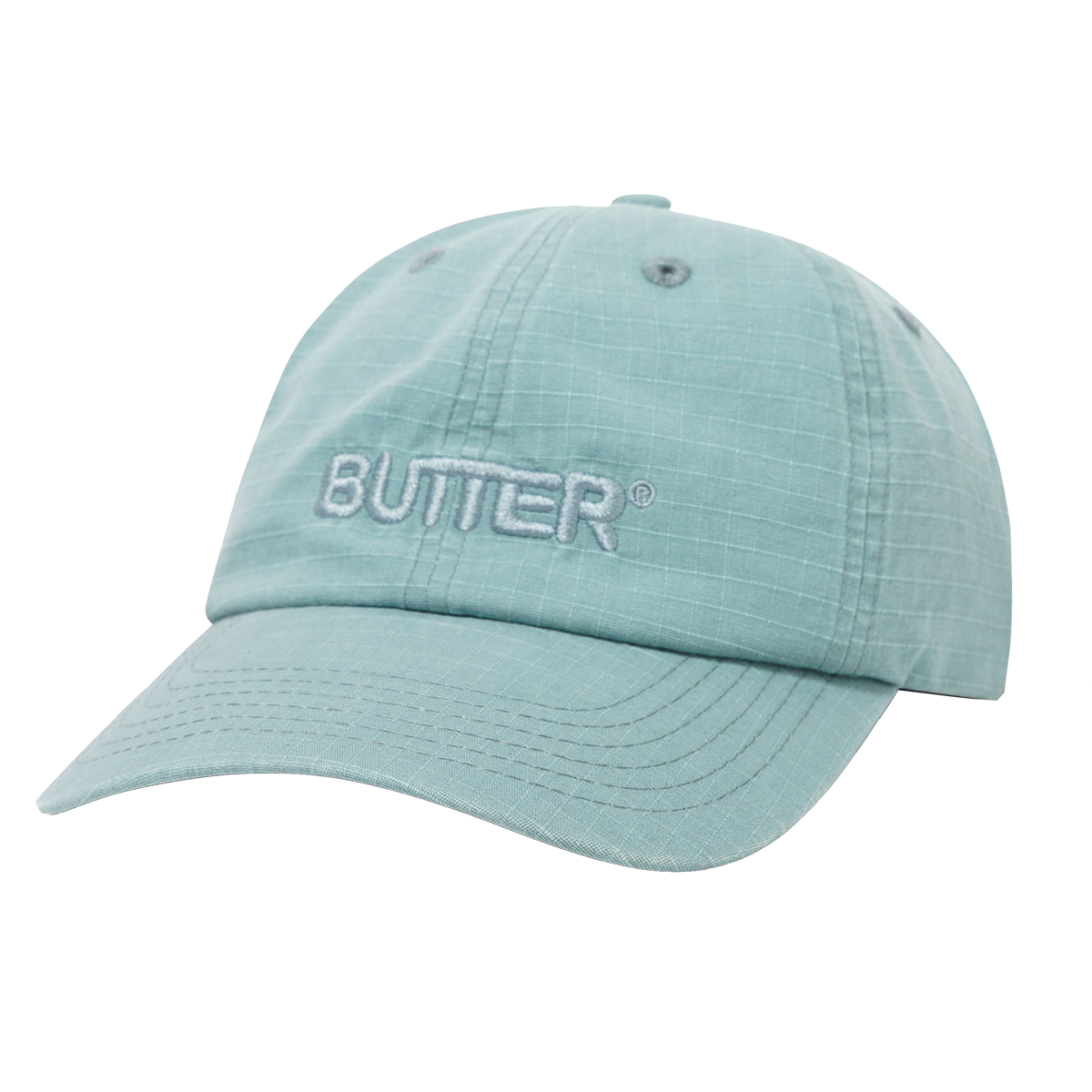BUTTER GOODS - GORRA RIPSTOP ROUNDED LOGO 6 PANEL