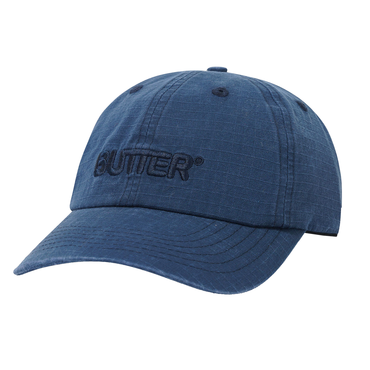 BUTTER GOODS - GORRA RIPSTOP ROUNDED LOGO 6 PANEL