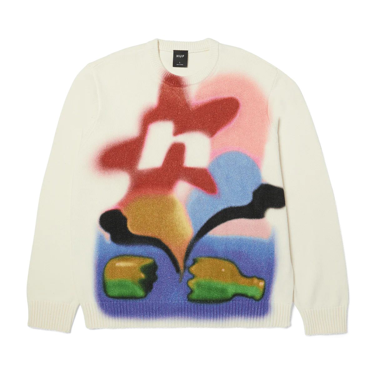 HUF - JERSEY SOFT FOCUS CREWNCECK