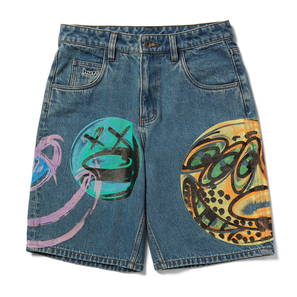 HUF - PANTALÓN CORTO SPRAY GUYS DENIM