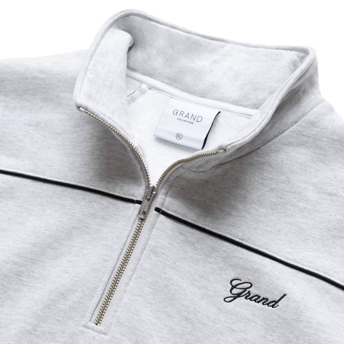 GRAND COLLECTION - POLO QUARTER ZIP PIPING