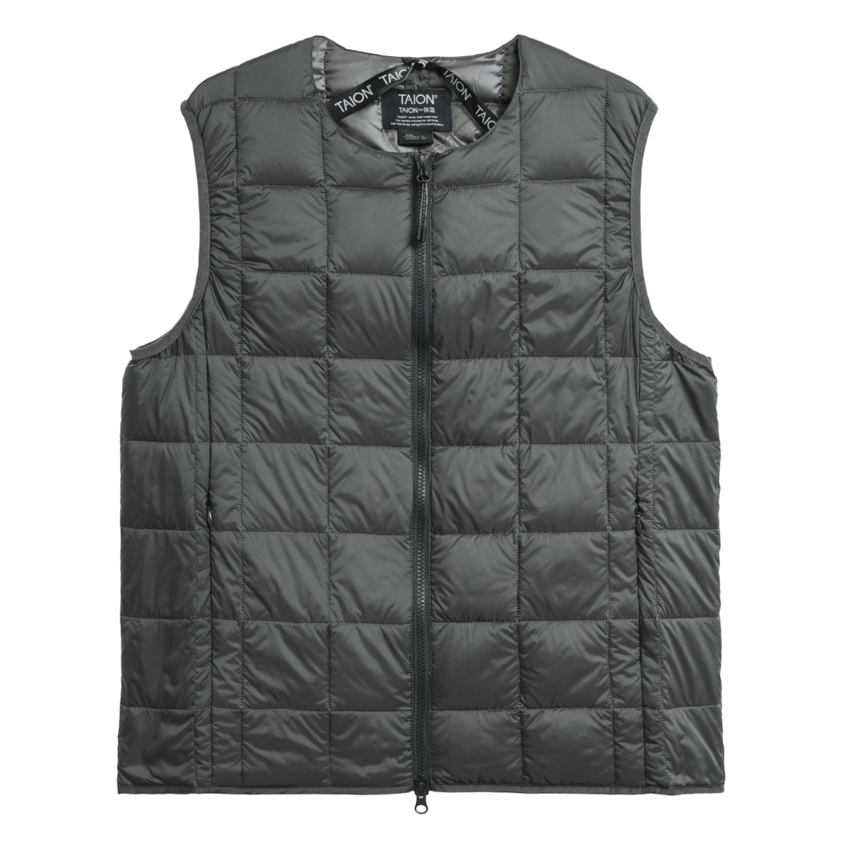 TAION - CHALECO CREW NECK W-ZIP DOWN