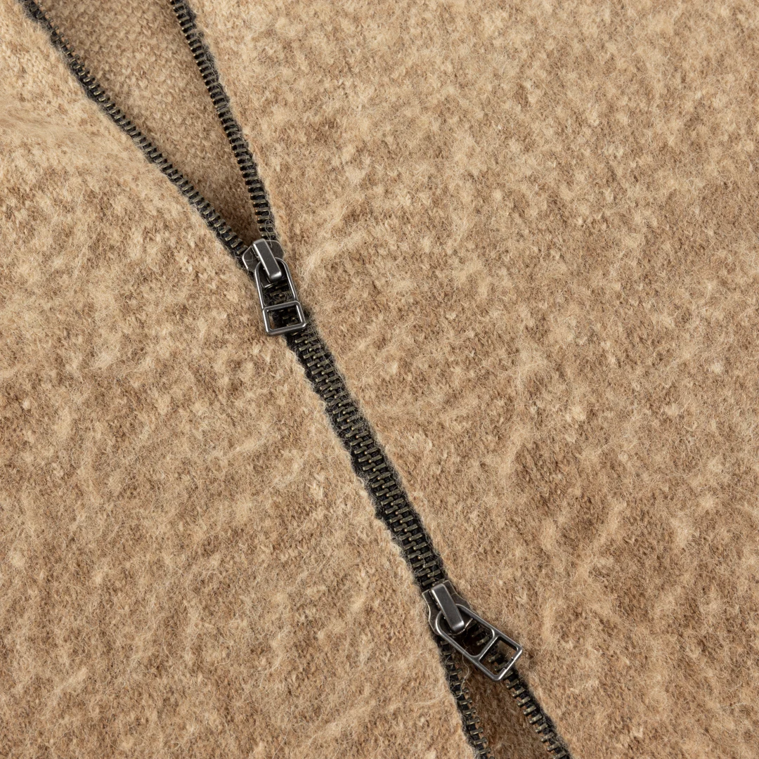 DIME - CHAQUETA MOHAIR DOUBLE ZIP KNIT