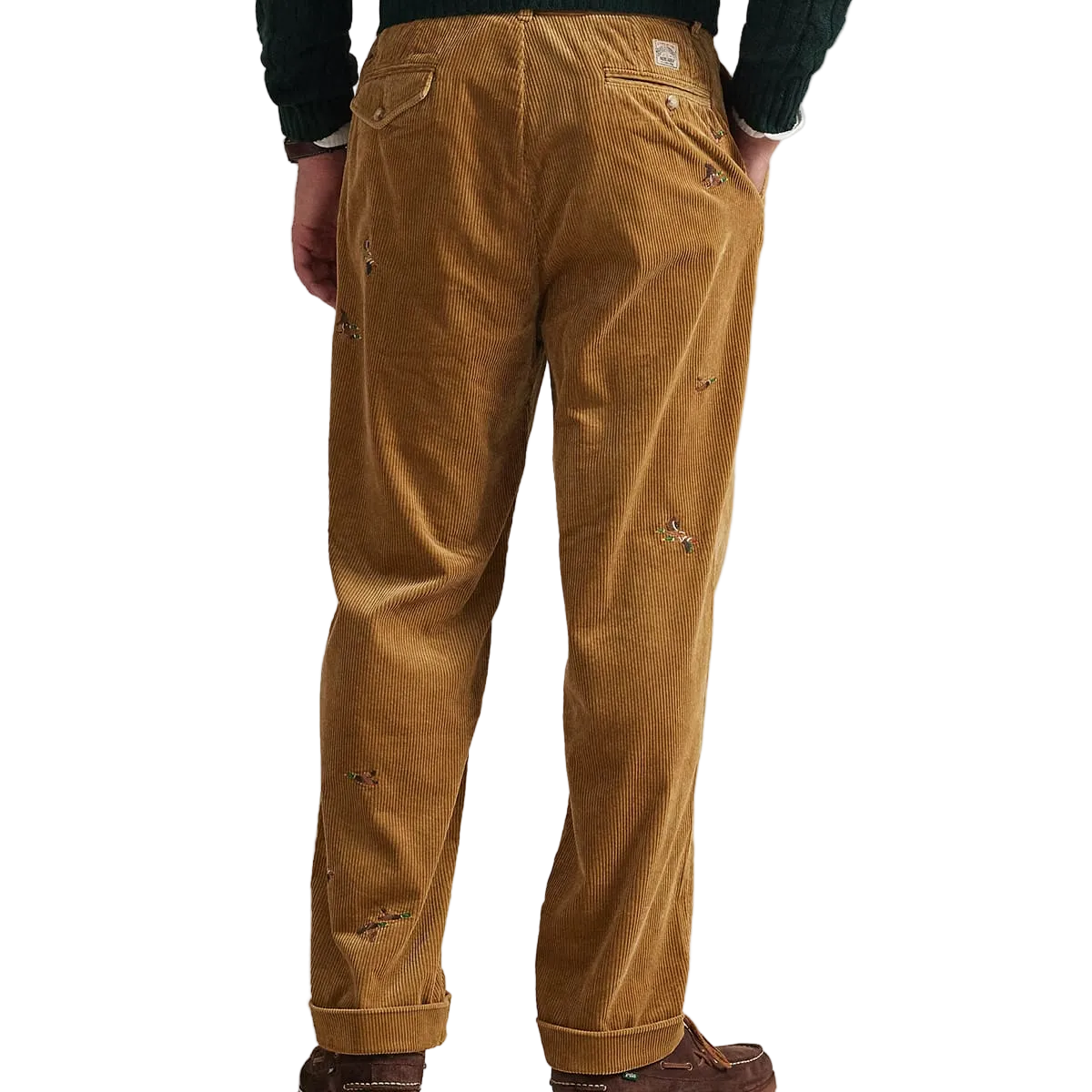 RALPH LAUREN - WHITMAN PLEATED CORDUROY TROUSERS