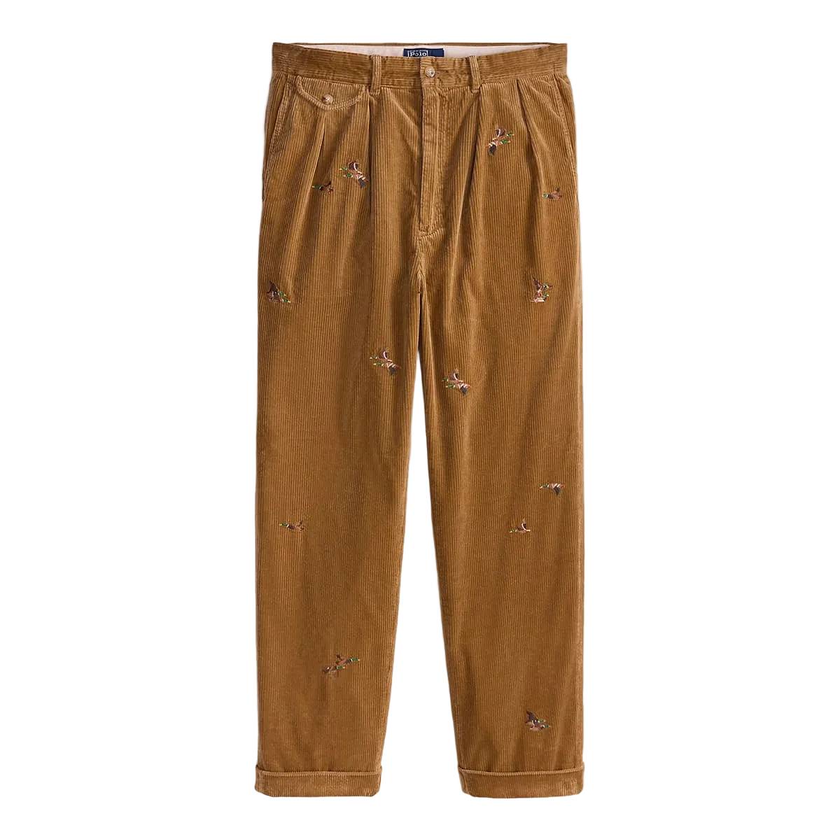 RALPH LAUREN - WHITMAN PLEATED CORDUROY TROUSERS