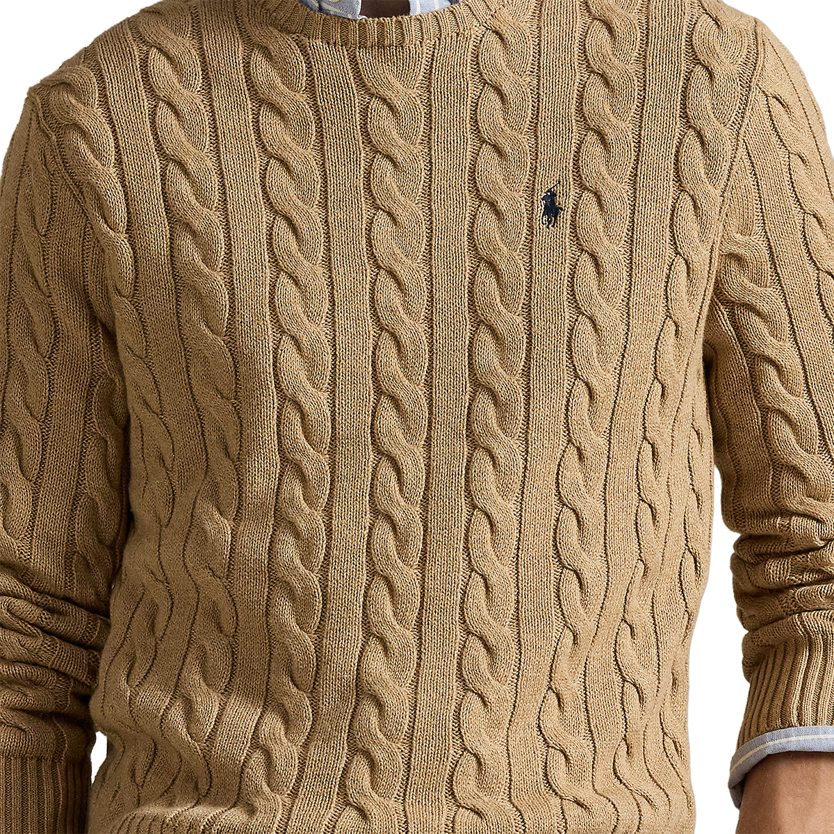 RALPH LAUREN - JERSEY DE ALGODÓN EN PUNTO CRUZADO