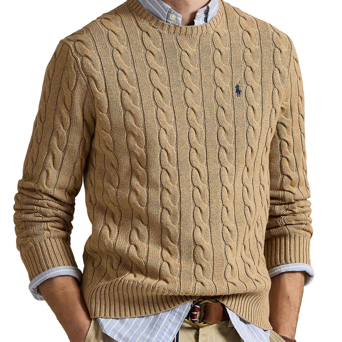 RALPH LAUREN - JERSEY DE ALGODÓN EN PUNTO CRUZADO