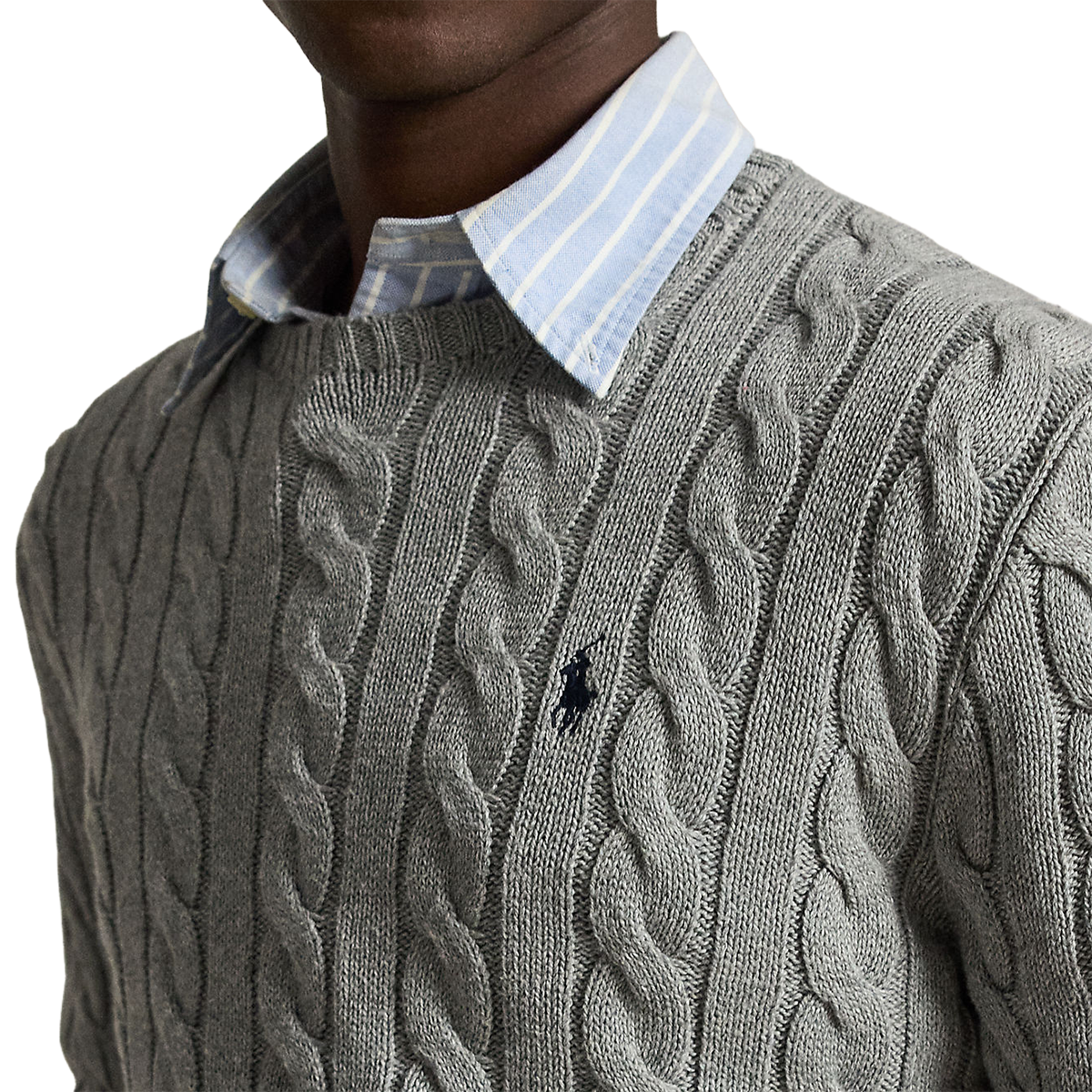 RALPH LAUREN - JERSEY DE ALGODÓN EN PUNTO CRUZADO